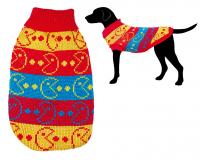 УЮТ Свитер желто-красно-синий Пакмэн 40 см, размер ХЛ, ТМ Уют, 1*72 шт