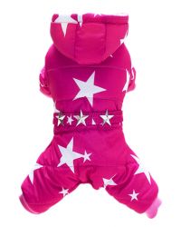 Уют Комбинезон с капюшоном розовый, Звезды, размер М, длина 25 (1*50)