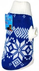 Уют Свитер синий снежинки 40 см, размер XЛ, ТМ Уют, 1*72 шт