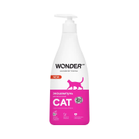 WONDER LAB Экошампунь для мытья кошек 0,55л
