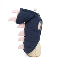 УЮТ Худи "Динозаврик" на кнопках для собак, 40см, синее, 2XL, (1*60)