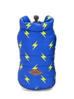 УЮТ Зимнее пальто для собак на кнопках, 25см, голубое, M, (1*100)