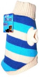 Уют Свитер серо-голубой полосатый 40см, размер XЛ, ТМ Уют, 1*72 шт