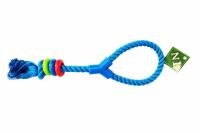 №1 Грейфер с петлей и цв. кольц., синий, 42 см, 1*72 шт