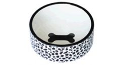 №1 Миска керамическая белая, рисунок "жираф", 12,5*5 см, 440мл, 1*48шт