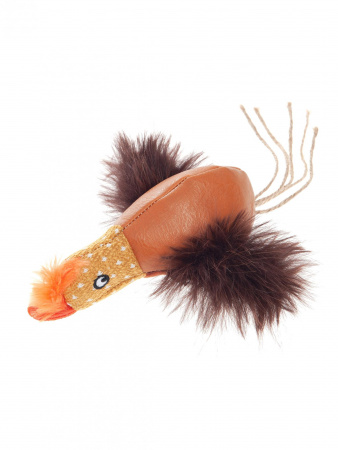 Pet-it игрушка для кошек Уточка Мандаринка,15x23см с мятой 