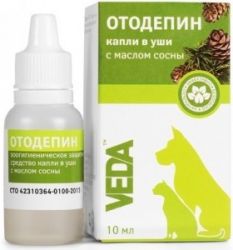 Отодепин капли для ушей с маслом сосны