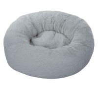 УЮТ Лежанка"Бублик" серая 60*60*23см, нап.ль холофайбер, сьемный чехол на молнии