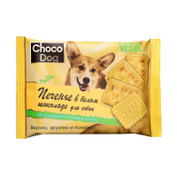 Печенье в белом шоколаде "CHOCO DOG" лаком д/собак 30г