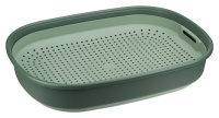 Лоток для кошек ЛЯ-МУРР 465х345x95мм с сеткой нефритовый