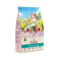 ZILLII Skin & Coat Care Сухой корм для взрослых кошек здоровье кожи и шерсти 400г Индейка с Ягнёнком