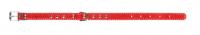 Ошейник №16 тиснение красный/цв   16мм* 26-34 см О16кр