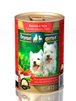 Верные Друзья конс. д/щ Кролик -Гусь соус 415гр