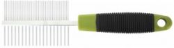 №1 Расческа двухсторонняя с металлическими зубьями , 18 см, Блистер, 1*96шт