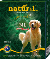 NATUREL BIO ошейник для собак №1, 65 см репелентный, 1*15*90