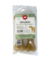 ДеликаЧойс 6" Кости из жил 15 см (в 1шт.2 кости), 70-75г, (80шт. в кор.=160костей) , прессованные