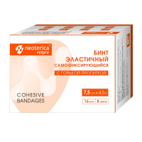 Бинт Неотерика VetPro эласт. самофик. с горькой пропиткой 7,5см*4,5м