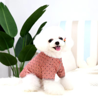 УЮТ Жакет в горошек для домашних питомцев, на кнопках, 20см, оранжевый, С, (1*75)