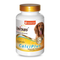 Юнитабс CalciPlus c Q10 для собак, 100таб