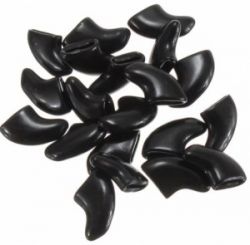 Когти "Гламурные лапки" черные  размер S (166)