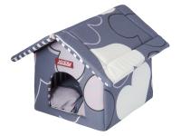 Домик Будка (хлопок) 30*50*32 см сердца КСОДИ (XODY)