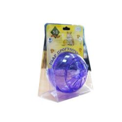 №1 Шар прогулочный, пластиковый, прозрачный, диаметр 12,5, в индивидуальной упаковке,1*28