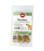 ДеликаЧойс 5" Кости из жил 12,5 см (в 1шт.2 кости), 40-45г, (80шт. в кор.=160костей), прессованные