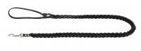 Поводок №8  чер/ц плетен.  квадратный 120см*8мм ПЛ8КВЧ