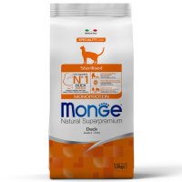 Monge Cat Speciality Line Monoprotein  Sterilised сух д/стерил.кошек Утка 1,5 кг
