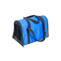 №1 Сумка-переноска, карм/ремень расклад. большая, 47х28х32см. Васильковая 1*5шт