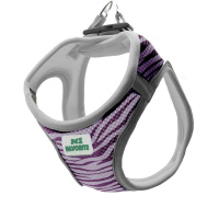 №1 Favorite Шлейка-жилет анатомическая, дышащая, рисунок "зебра", сиреневая, 34-42/48-54см, L