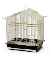 №1 Клетка для птиц, 47*36*55,5, фигурная, укомплектованная, коричневая, 1*6