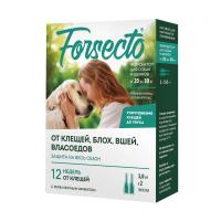 Форсекто капли для собак и щенков от 20 до 30 кг от клещей и блох (2пип*3мл) ГОДЕН ДО 30.05.26г