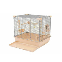 №1 Клетка д/птиц, с наполнением, 42х30хh38см, бежевая упак(1шт)