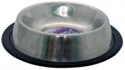 Уют Миска металлическая 0,47 л на резинке (1х12шт, 96 шт/кор)