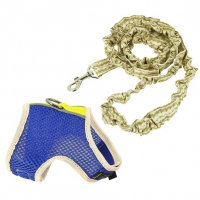 Шлейка сетка №0 + повод.украш./обх.шеи12, груди16см/