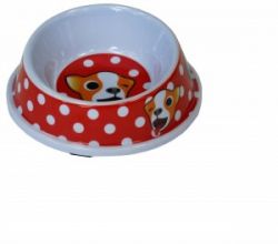 №1 Миска "Веселые собачки", меламиновая, диаметр 14,5см, 150мл, 1*12 (кор 96 шт)