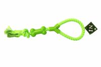 №1 Грейфер с петлей и узлами, зеленый, 40 см, 1*72 шт