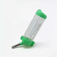 №1 Автопоилка для грызуна, 250мл пластиковая, с креплением, 1*60,зеленая