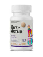 Вит-Актив К-С д/кошек старше 7 лет, 120 таб (БАД) 