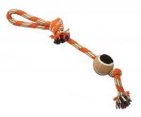 №1 Грейфер веревка с мячом, бежево-оранжевый 37см, 1*96шт