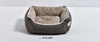 №1 Лежанка для домашних животных 44x34x15см (1*14шт) лен/плюш 9235-2007E
