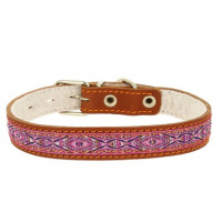 Ошейник 20 кож.с синт,с тесьм..(шир.20, обхв 27-35) 