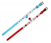 УЮТ Ошейник 1.0х30 см цв. лак с бантиками и бубенчиком, двойной 1х12 шт, 288шт