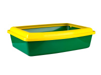 Туалет д/кош."Вака" глубокий с бортиком зеленый