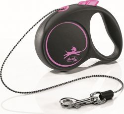 Флекси Блэк Дизайн XS 3м 8кг розовая Рулетка-трос 1*12шт