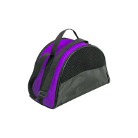 №1 Сумка-переноска Эконом средняя, карман/ремень раскладная, 44х22х29 см., Фиолетовая 1*5шт