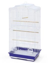 №1 Клетка для птиц, 47*36*92, высокая, прямоугольная, укомплектованная, две двери, 1*4
