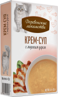 Деревенские лакомства крем-суп с морским угрём д/кошек 4 шт по 35г*20