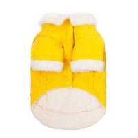 УЮТ Толстовка зимняя для собак на флисе, на кнопках, 30см, желтая, Л, (1*50)